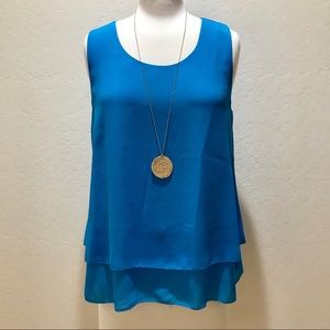 Uniqlo Blue Layered Top